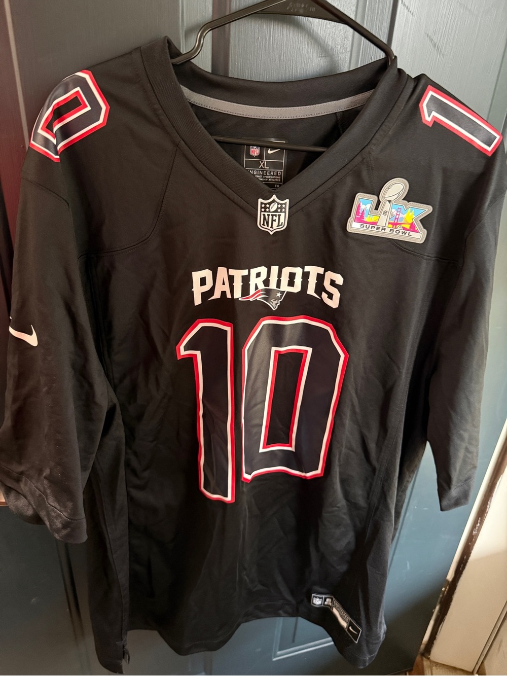 NFL Black Hoodie with Colorful Super Bowl LIX Patch